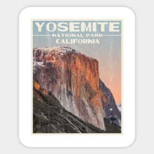 Yosemite Worn Sticker